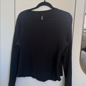 Skims Black Long Sleeve Shirt